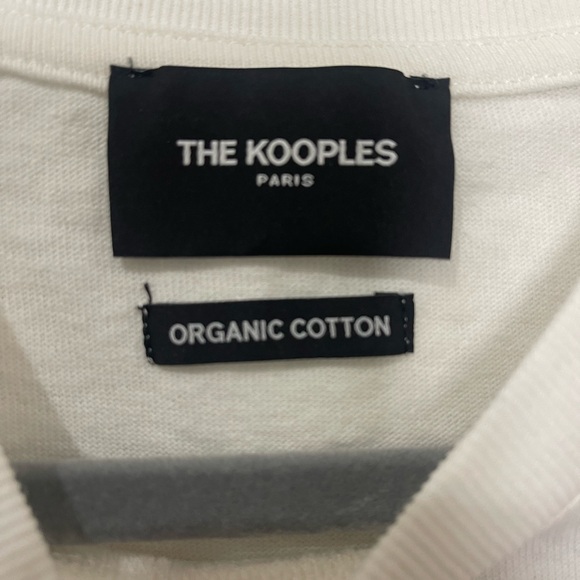 The Kooples Faded Ecru Crew Neck T-shirt with Eagle Print - NWT! - Picture 5 of 7